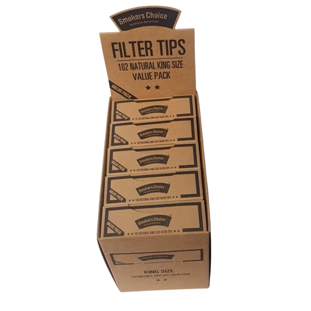 Smokers Choice - 102 natürliche King Size Filterspitzen