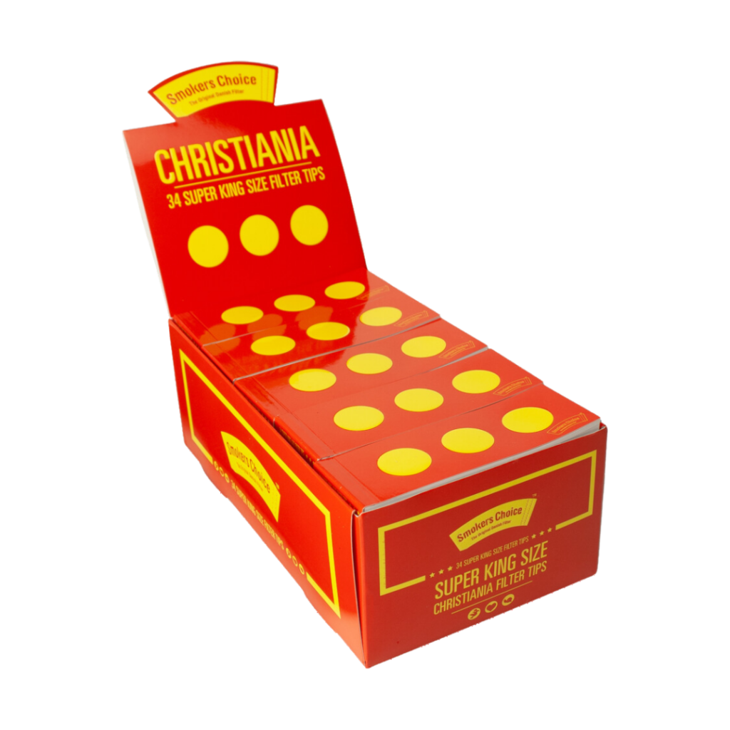 Smokers Choice - 34 Super King Size Christiania Filter Tipps