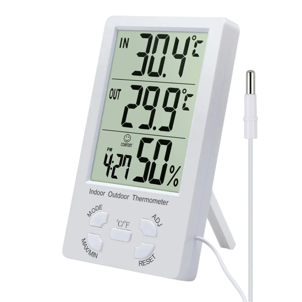 2-in-1 LCD-Digitalthermometer und Hygrometer