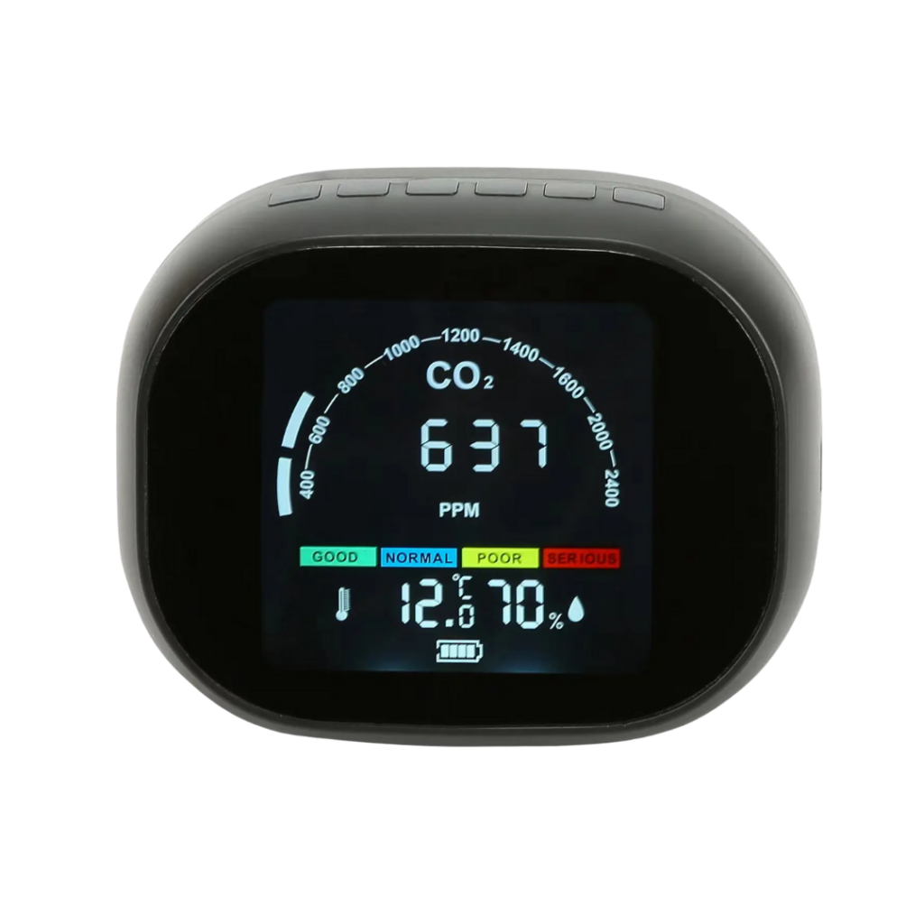Digitaler CO2-Messgerät - Alarm Temperatur und Feuchtigkeit