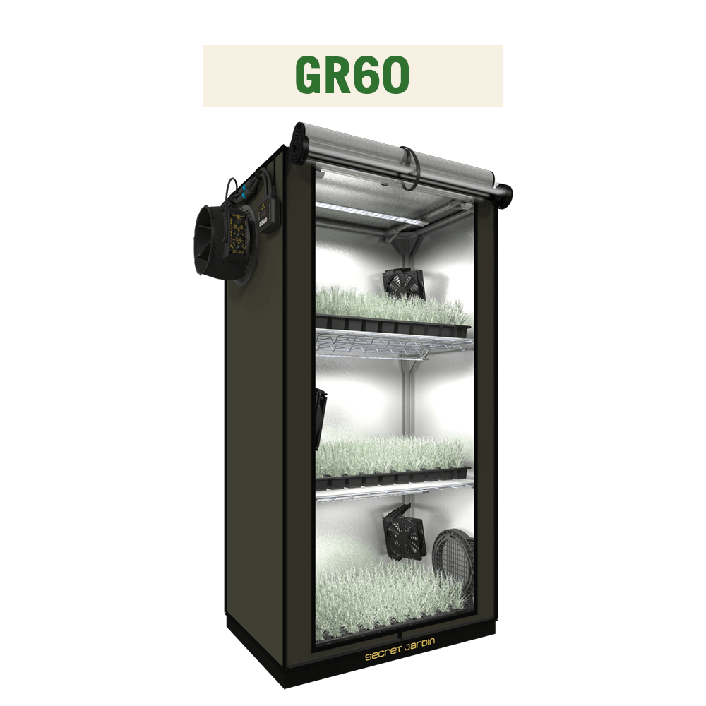 Secret Jardin - 60x40x116cm - Komplett ausgestattetes Growkit