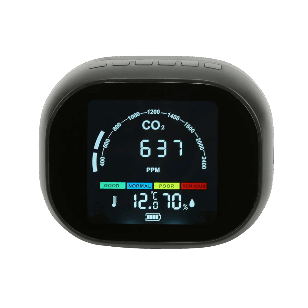 Digitaler CO2-Messer - Alarm, Temperatur und Feuchtigkeit
