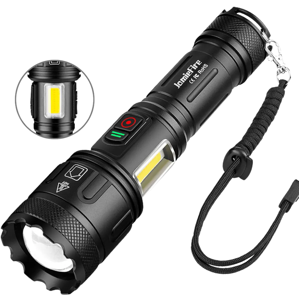 Dual Switch Taschenlampe 15.000 Lumen + Wiederaufladbare Batterie
