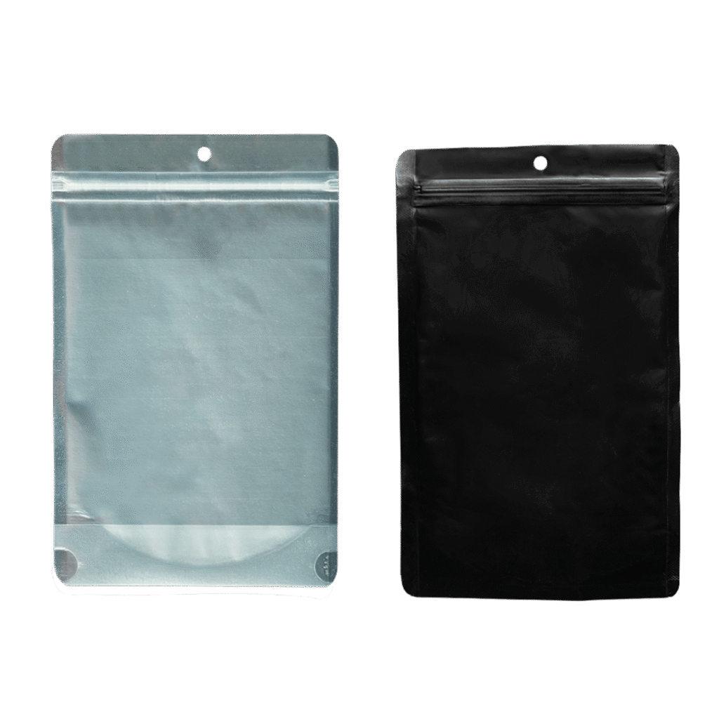 Qnubu Zip Bag Schwarz - 50 Stück. Geruchsfrei