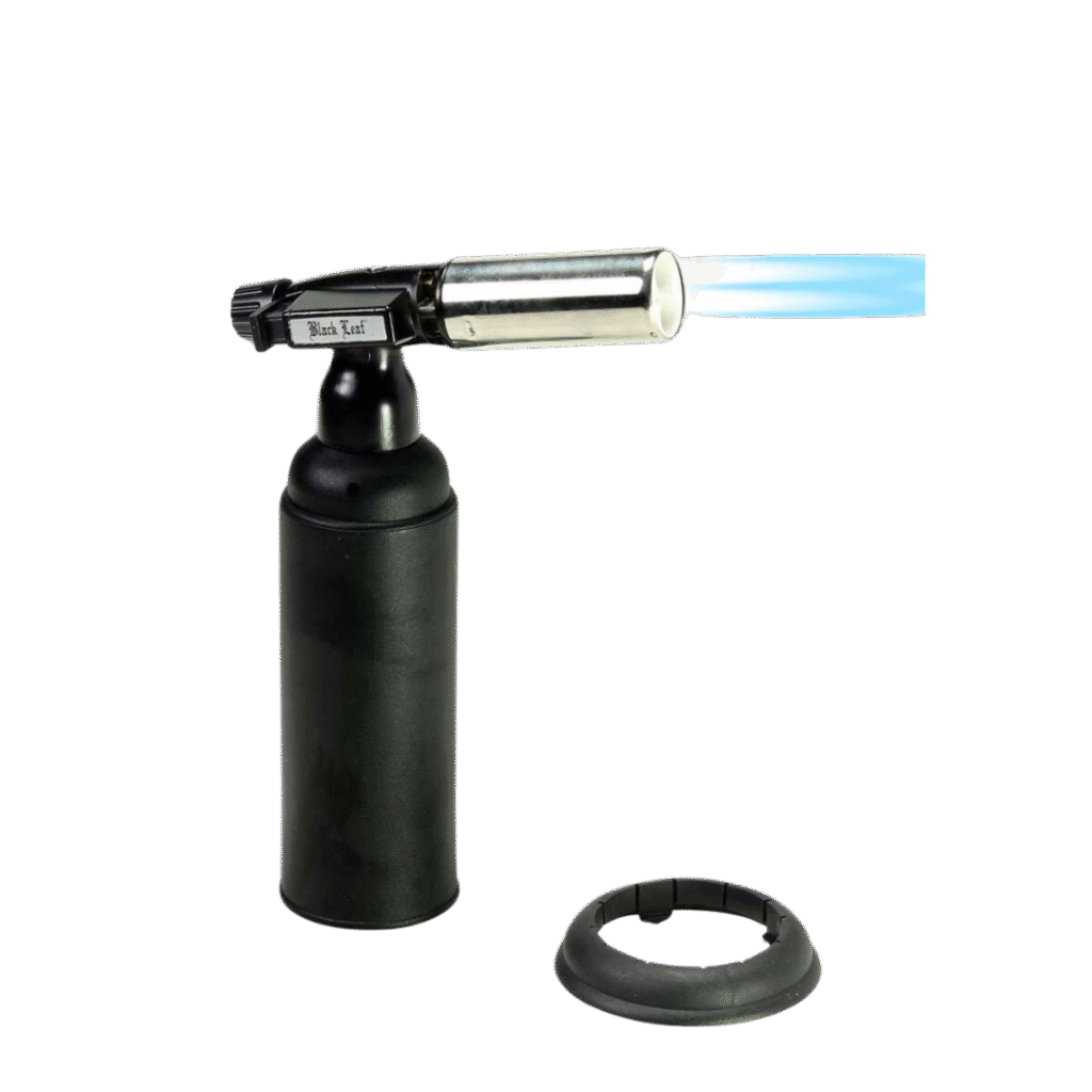 Gas Brenner Fackel Schwarz - Black Leaf