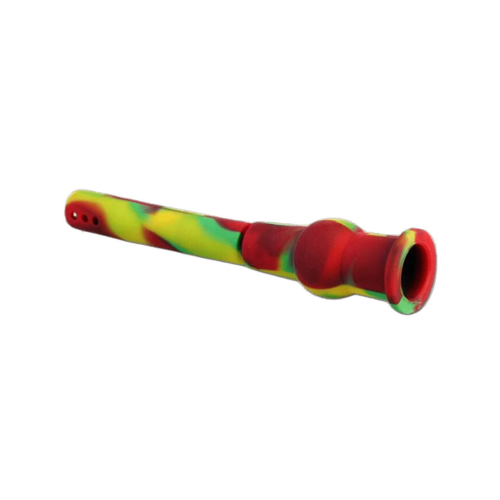 Silikon Chillum rasta - Black Leaf SG19