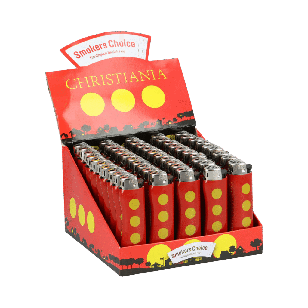 Christiania Feuerzeug Rot - Smokers Choice