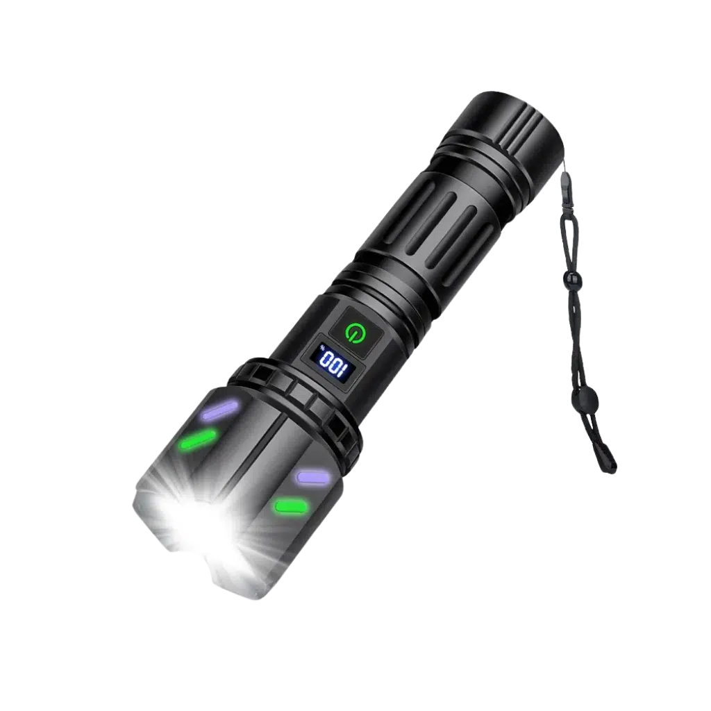 Doppelschalter Taschenlampe 15.000 Lumen + Wiederaufladbare Batterie