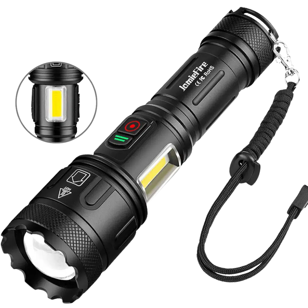 Dual Switch Taschenlampe 15.000 Lumen + Wiederaufladbare Batterie