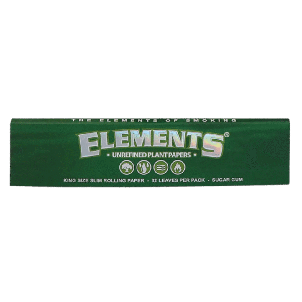 Elements - King Size Slim Green Ris Papier