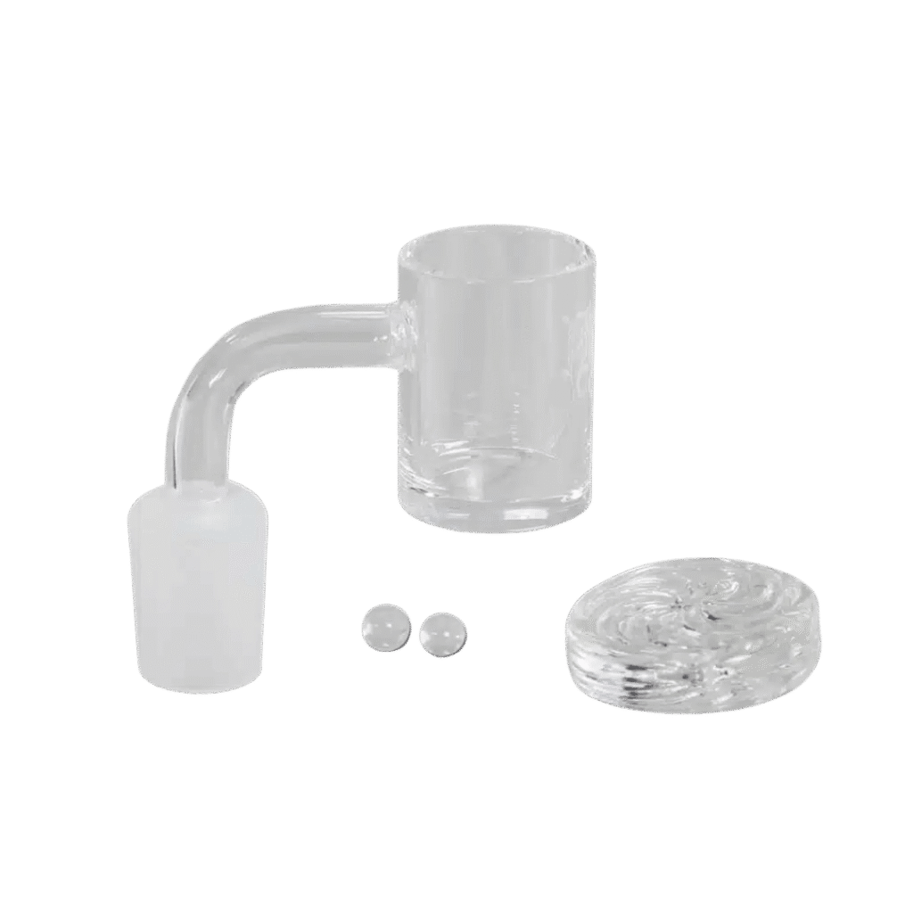 Black Leaf® Quartz-Banger mit Spinner-Carb-Cap & Terp-Perlen