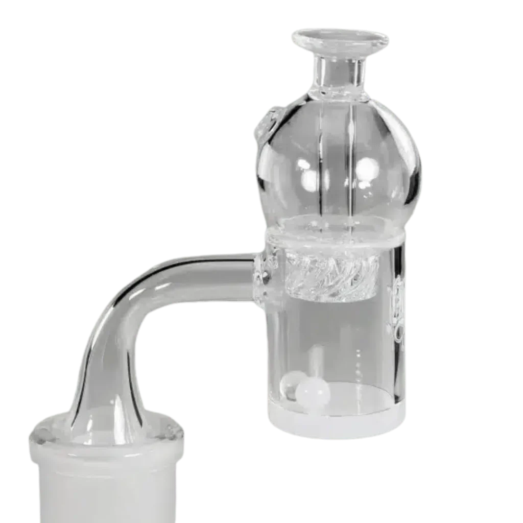 Black Leaf Quarz-Banger mit Cyclone Riptide Cap & Terp Pearls