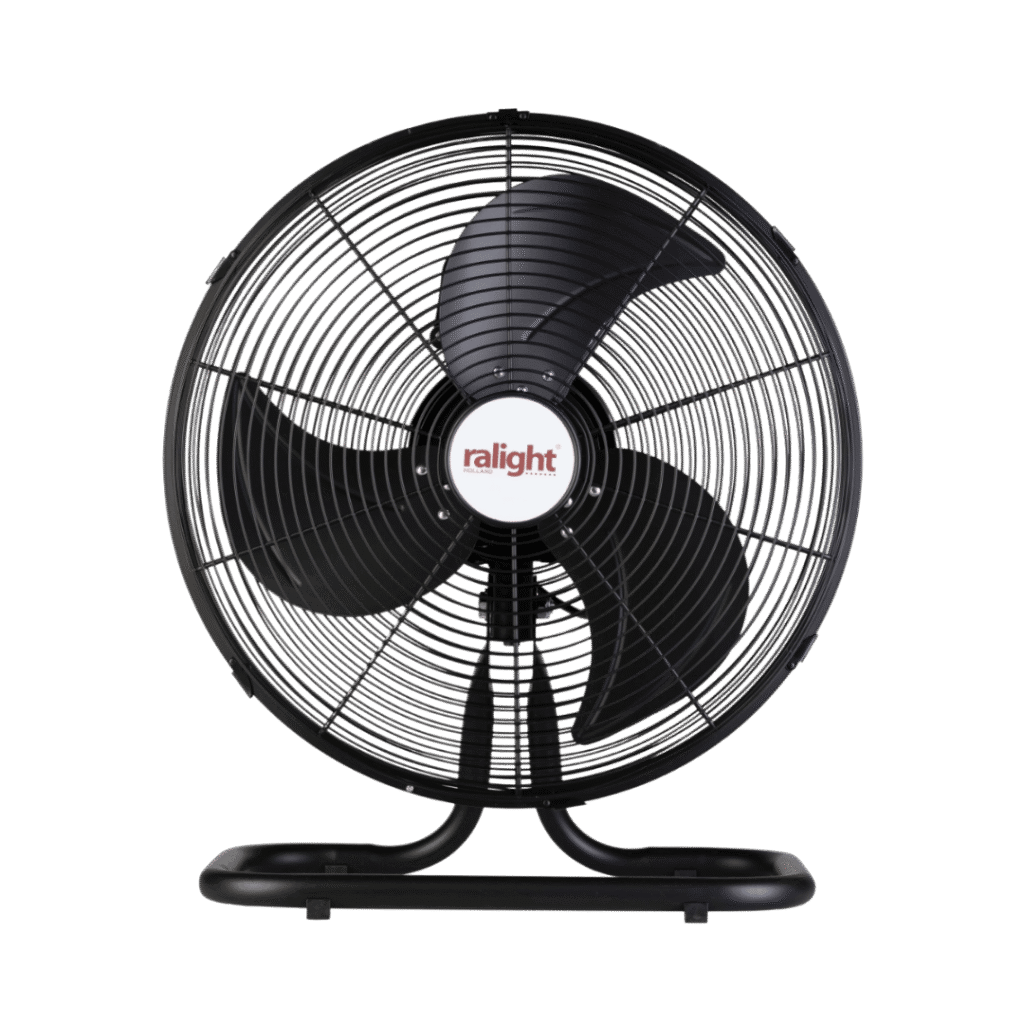 Ralight Bodenventilator 45 cm - 45W, schwarz, mit Fernbedienung
