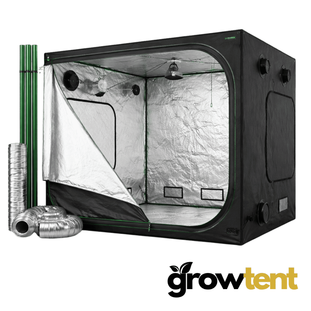 Grow-Zelt 200x200x200 cm, 600D Mylar, 19-mm-Stangen
