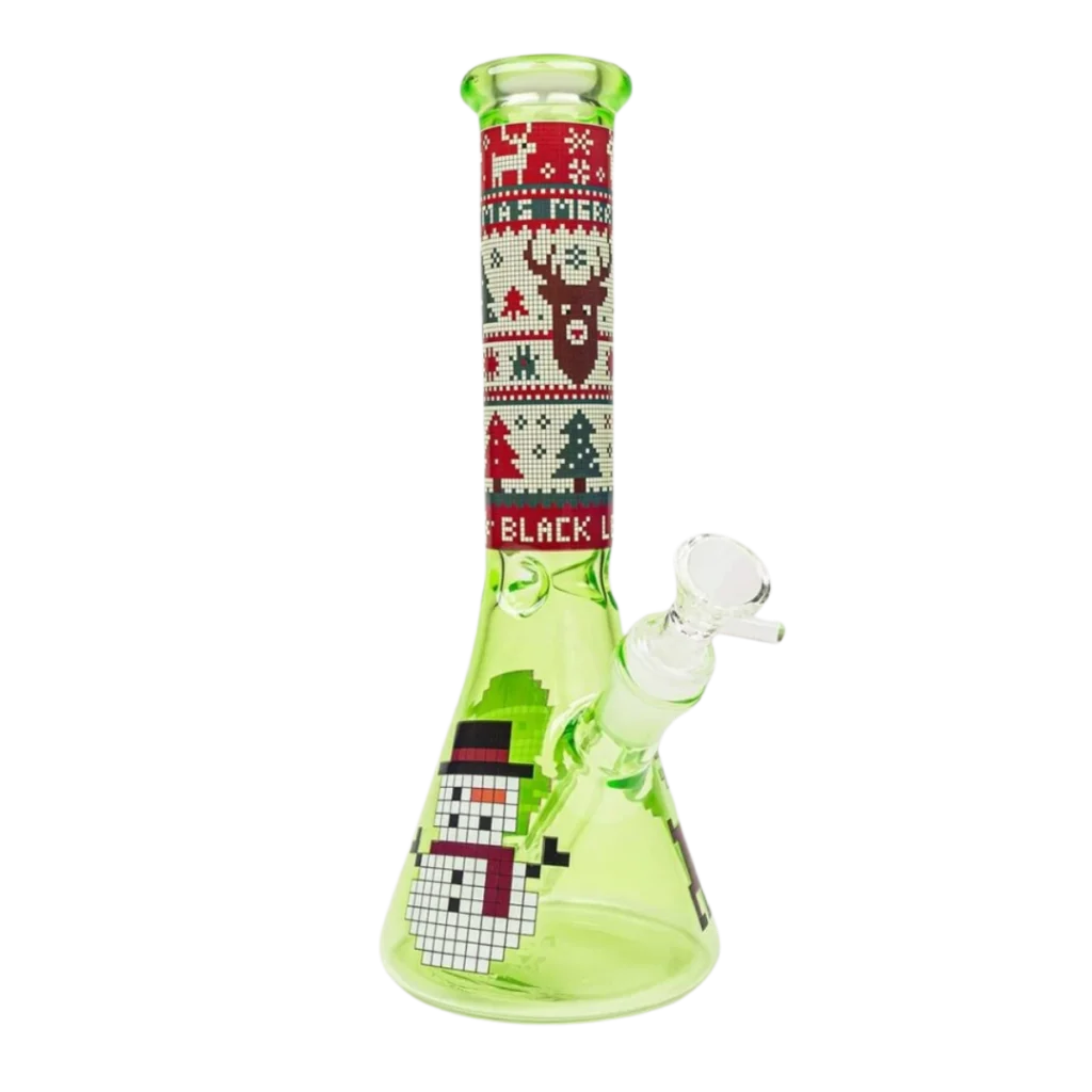 Black Leaf Christmas Vibes Icebong – Grün – 25,5 cm